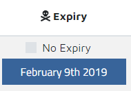 Expiry Date Change. Screenshot.