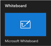 Screenshot of the Whiteboard button.