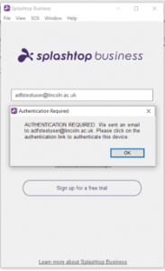 Splashtop business login why does em client say it was closed incorrectly and perform a data check