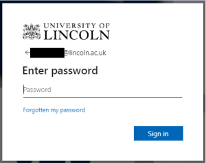A screenshot of the Azure "Enter Password" pop up window.